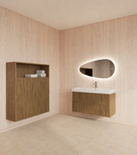 Wastafelonderkast 100cm Castle Brown⎢Gliss Hybris⎢2 softclose lades Wastafelonderkast 100cm Castle Brown⎢Gliss Hybris⎢2 softclose lades