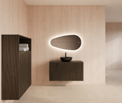 Wastafelonderkast 100cm Charcoal⎢Gliss Hybris⎢2 softclose lades