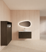 Wastafelonderkast 100cm Charcoal⎢Gliss Hybris⎢2 softclose lades