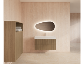 Wastafelonderkast 100cm Corn Silk⎢Gliss Hybris⎢2 softclose lades