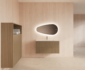 Wastafelonderkast 100cm Corn Silk⎢Gliss Hybris⎢2 softclose lades