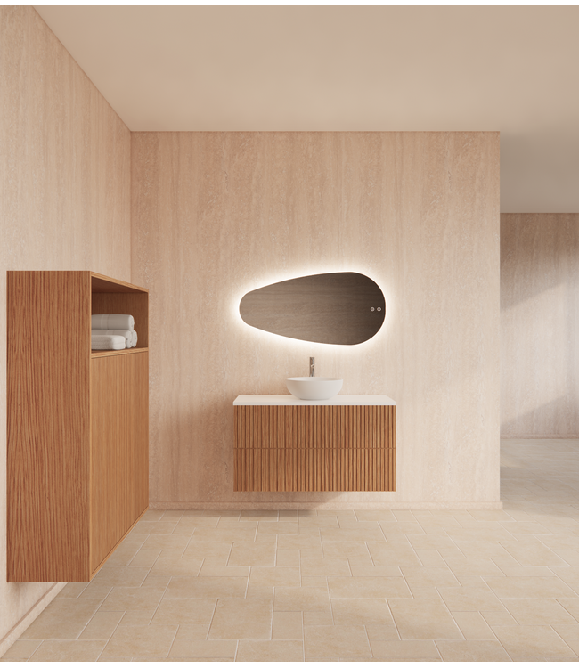 Wastafelonderkast 100cm Pure⎢Gliss Hybris⎢2 softclose lades