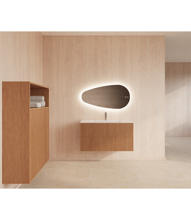 Wastafelonderkast 100cm Pure⎢Gliss Hybris⎢2 softclose lades