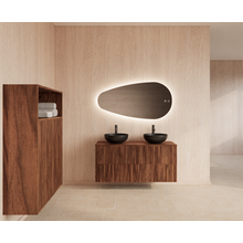 Wastafelonderkast 120cm Walnut⎢Gliss Hybris⎢2 softclose lades