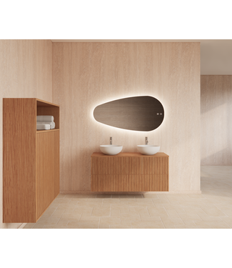 GLISS DESIGN Wastafelonderkast 120cm Pure⎢Gliss Hybris⎢2 softclose lades