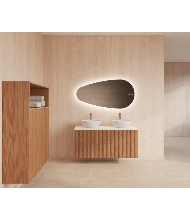 Wastafelonderkast 120cm Pure⎢Gliss Hybris⎢2 softclose lades