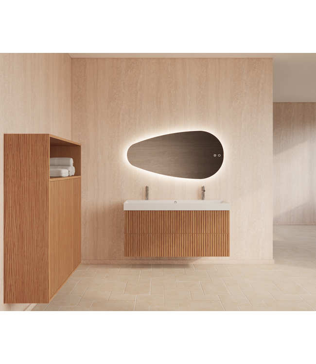 Wastafelonderkast 120cm Pure⎢Gliss Hybris⎢2 softclose lades