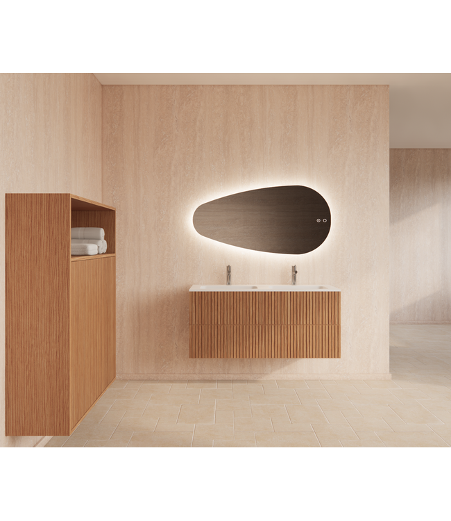 Wastafelonderkast 120cm Pure⎢Gliss Hybris⎢2 softclose lades