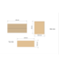 Wastafelonderkast 120cm Corn Silk⎢Gliss Hybris⎢2 softclose lades