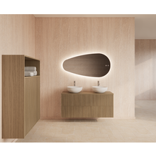 Wastafelonderkast 120cm Corn Silk⎢Gliss Hybris⎢2 softclose lades