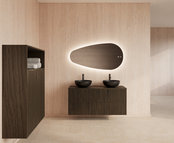 Wastafelonderkast 120cm Charcoal⎢Gliss Hybris⎢2 softclose lades