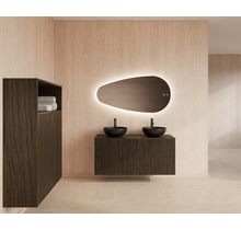 Wastafelonderkast 120cm Charcoal⎢Gliss Hybris⎢2 softclose lades