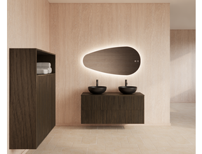 Wastafelonderkast 120cm Charcoal⎢Gliss Hybris⎢2 softclose lades
