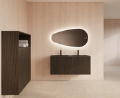 Wastafelonderkast 120cm Charcoal⎢Gliss Hybris⎢2 softclose lades