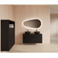 GLISS DESIGN Wastafelonderkast 120cm Black Veneer⎢Gliss Hybris⎢2 softclose lades