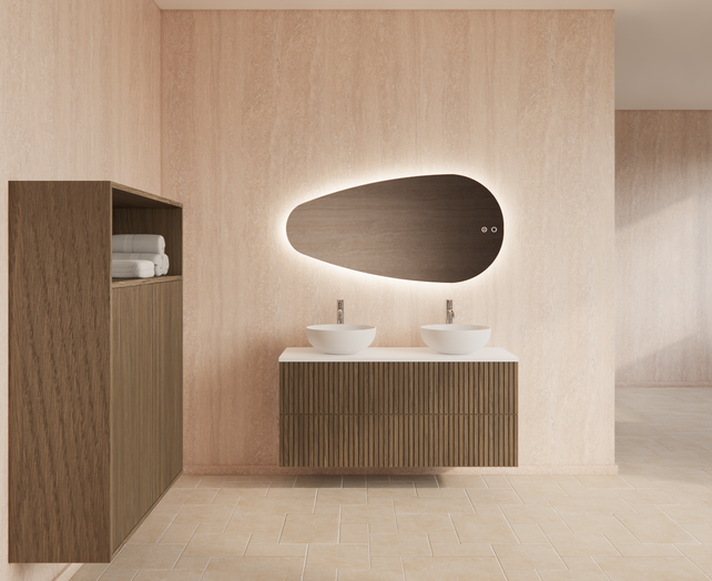 Wastafelonderkast 120cm Ash Gray⎢Gliss Hybris⎢2 softclose lades Wastafelonderkast 120cm Ash Gray⎢Gliss Hybris⎢2 softclose lades