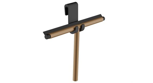 Raamwisser Geborsteld brons koper⎢Wiesbaden Alonzo Douchewisser met flexibele glashaak - 28.9025