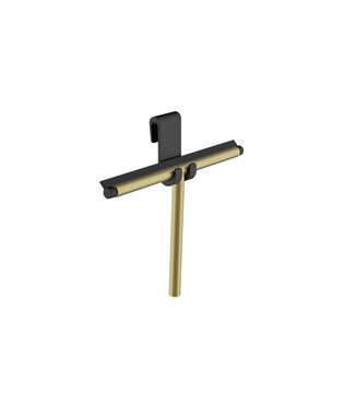 Wiesbaden Raamwisser Geborsteld Messing⎢Wiesbaden Alonzo Douchewisser met flexibele glashaak - 28.9023