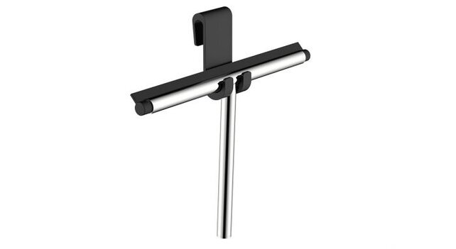 Raamwisser Chroom⎢Wiesbaden Alonzo Douchewisser met flexibele glashaak - 28.9020