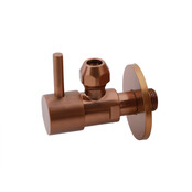 Hoekstopkraan Minimal Geborsteld Brons Koper 3/8" x 3/8" of knel 10 mm - 22.3622