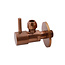 Wiesbaden Hoekstopkraan Minimal Geborsteld Brons Koper 3/8" x 3/8" of knel 10 mm - 22.3622