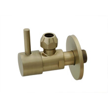 Hoekstopkraan Minimal Geborsteld Messing 3/8" x 3/8" of knel 10 mm - 22.3621