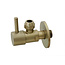 Wiesbaden Hoekstopkraan Minimal Geborsteld Messing 3/8" x 3/8" of knel 10 mm - 22.3621