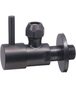 Wiesbaden Hoekstopkraan Minimal Gunmetal 3/8" x 3/8" of knel 10 mm - 22.3618