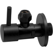 Hoekstopkraan Minimal Mat Zwart 3/8" x 3/8" of knel 10 mm - 22.2611