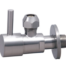 Hoekstopkraan Minimal Geborsteld Staal 3/8" x 3/8" of knel 10 mm - 22.3614