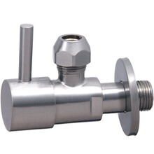 Hoekstopkraan Minimal Geborsteld Staal 3/8" x 3/8" of knel 10 mm - 22.3614