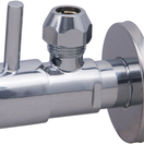 Hoekstopkraan Minimal Chroom 3/8" x 3/8" of knel 10 mm - 22.3611
