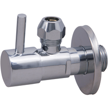 Hoekstopkraan Minimal Chroom 3/8" x 3/8" of knel 10 mm - 22.3611