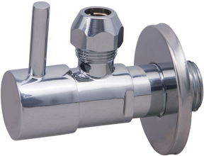 Hoekstopkraan Minimal Chroom 1/2" x 3/8" of knel 10 mm - 22.3610