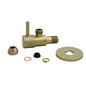 Hoekstopkraan Minimal Geborsteld Messing 1/2" x 3/8" of knel 10 mm - 22.3619 Hoekstopkraan Minimal Geborsteld Messing 1/2" x 3/8" of knel 10 mm - 22.3619