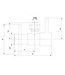 Hoekstopkraan Minimal Geborsteld Brons Koper 1/2" x 3/8" of knel 10 mm - 22.3620