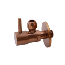 Hoekstopkraan Minimal Geborsteld Brons Koper 1/2" x 3/8" of knel 10 mm - 22.3620