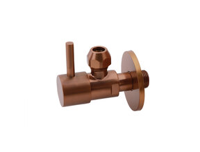Hoekstopkraan Minimal Geborsteld Brons Koper 1/2" x 3/8" of knel 10 mm - 22.3620