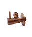 Hoekstopkraan Minimal Geborsteld Brons Koper 1/2" x 3/8" of knel 10 mm - 22.3620