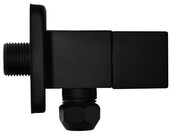 Hoekstopkraan Square mat zwart 3/8" x 3/8" met knel 10 mm - 22.2612
