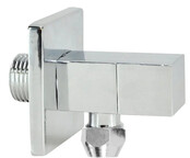 Hoekstopkraan Square Chroom 1/2" x 3/8" met knel 10 mm - 22.3612