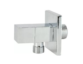 Hoekstopkraan Square Chroom 1/2" x 3/8" met knel 10 mm - 22.3612