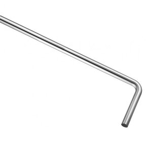 Wiesbaden Vloerbuis Geborsteld Staal - 75 x 22 x 3,2 cm -  33.3552