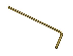 Wiesbaden Vloerbuis Geborsteld Messing - 75 x 22 x 3,2 cm - 33.3553
