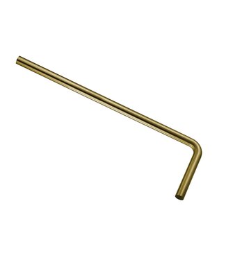 Wiesbaden Wiesbaden Vloerbuis Geborsteld Messing - 75 x 22 x 3,2 cm - 33.3553