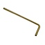 Wiesbaden Wiesbaden Vloerbuis Geborsteld Messing - 75 x 22 x 3,2 cm - 33.3553