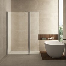 Wiesbaden Draaibare zijwand Comfort 40x200cm⎢10mm Veiligheidsglas nano helder glas/chroom - 20.3843