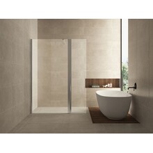 Wiesbaden Draaibare zijwand Comfort 40x200cm⎢10mm Veiligheidsglas nano helder glas/chroom - 20.3843