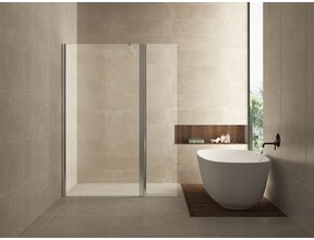 Wiesbaden Draaibare zijwand Comfort 40x200cm⎢10mm Veiligheidsglas nano helder glas/chroom - 20.3843