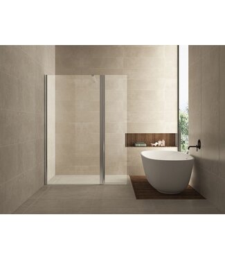 Wiesbaden Wiesbaden Draaibare zijwand Comfort 40x200cm⎢10mm Veiligheidsglas nano helder glas/chroom - 20.3843